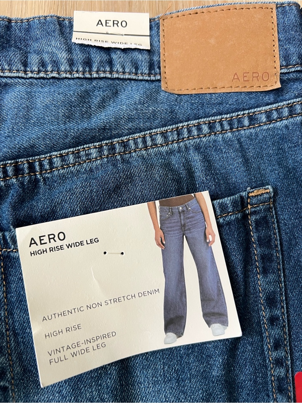 Aeropostale high rise wide leg jeans size 14 - Picture 8 of 8